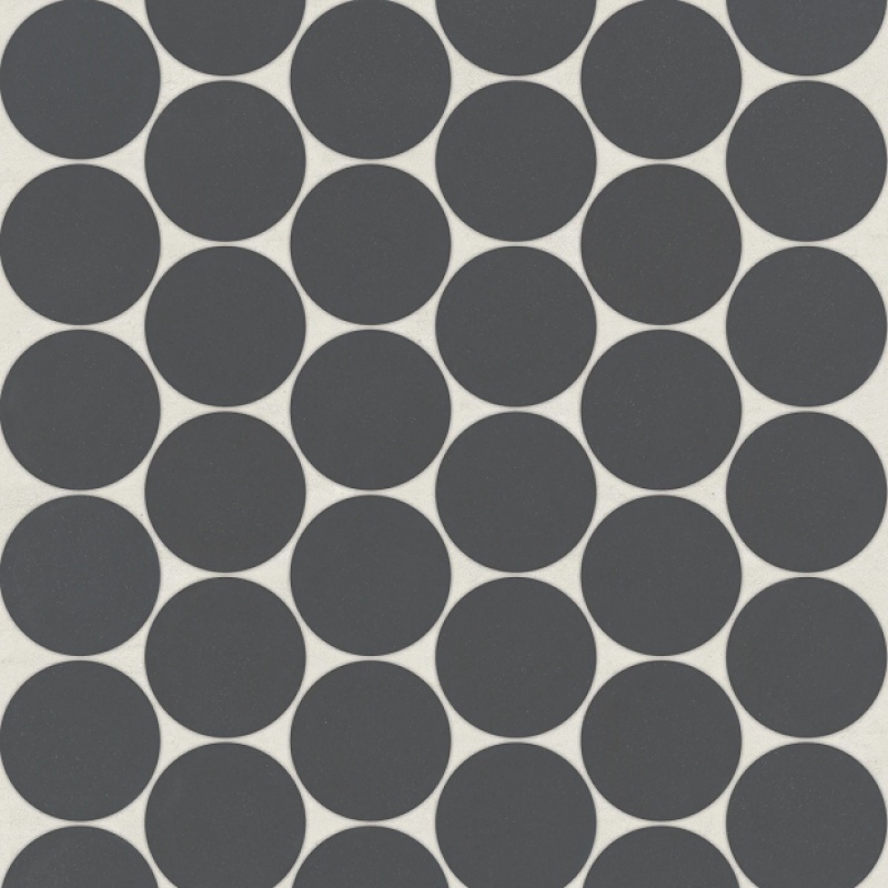 Marin Black Sea Porcelain Mosaic 2" x 2" Penny Round Matte