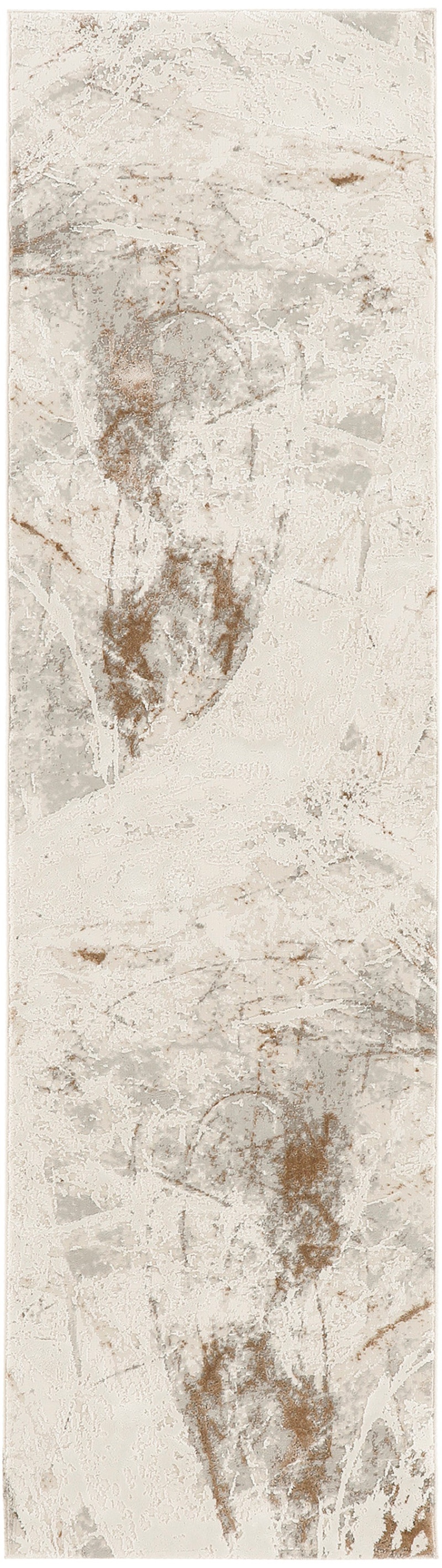 Desire Dsr04 Cream Grey Polyester Modern Area Rug