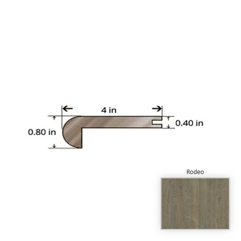 Oak Rodeo Hardwood Moulding / Trim Stair Nose
