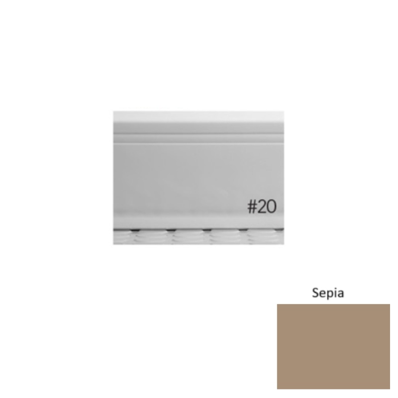 Pinnacle Plus #20 Draft Sepia Rubber Coil Wall Base - 4" X 120 Ft