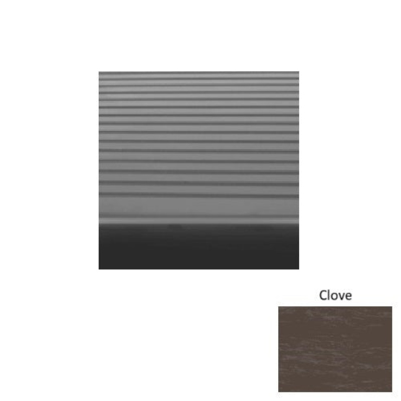 Marbleized 81 Clove Light Duty Rib Rubber (Rd) Stair Tread - Textured