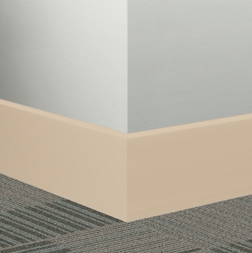 Johnsonite Silk Rubber Millwork Contoured Wall Base - 3" X 96" X 3/8" Mandalay 3" - Millwork Contoured Wall Base