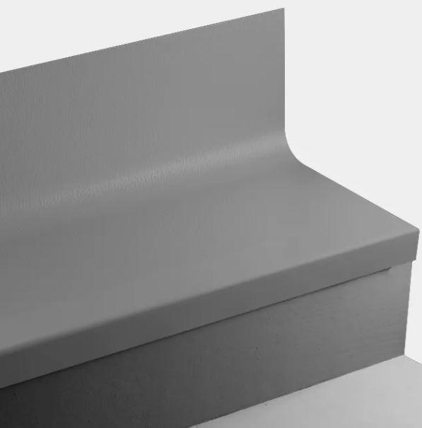 Johnsonite Dark Brown Hammered Rubber Stair Tread