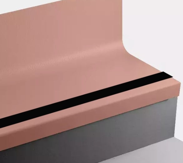 Johnsonite Hot Spice Hammered Stair Tread With Riser