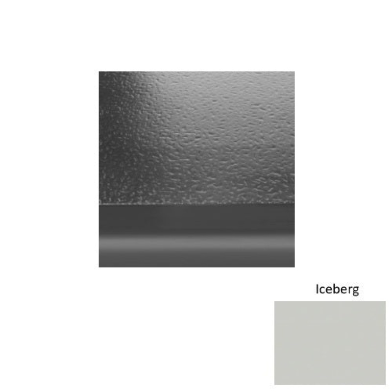 Solid 99 Iceberg Hammered Rubber (Sq) With Black Abrasive Strip Stair Tread - Hammered