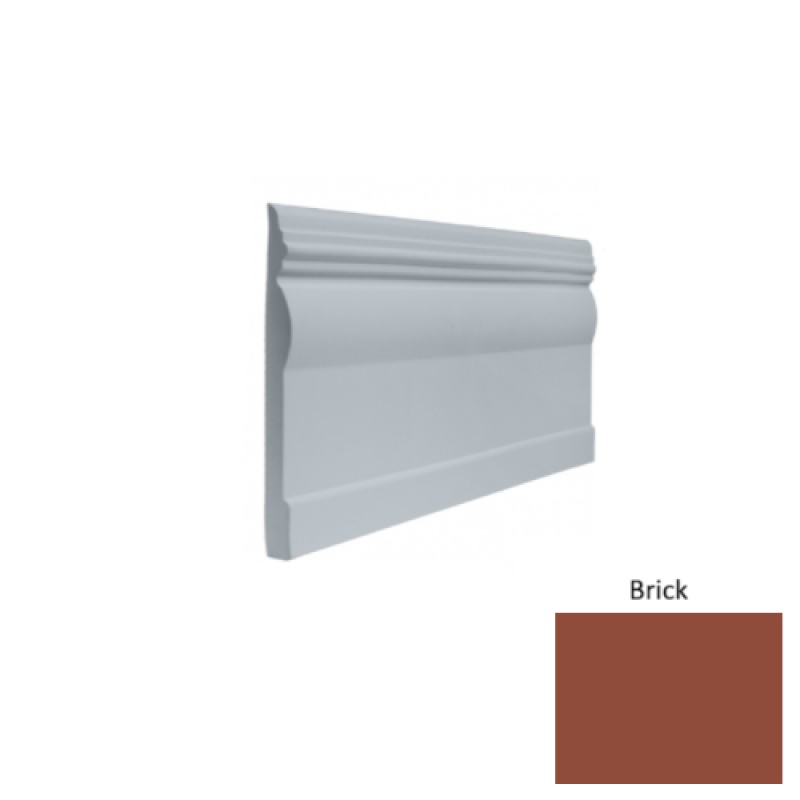 Contours #45 Novel Brick Rubber Profiled Wall Base - Satin