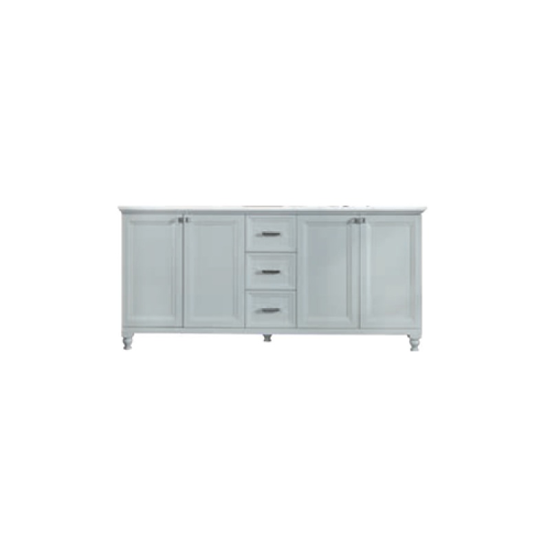 Isabel Grey Wood Double Sink Bathroom Vanity