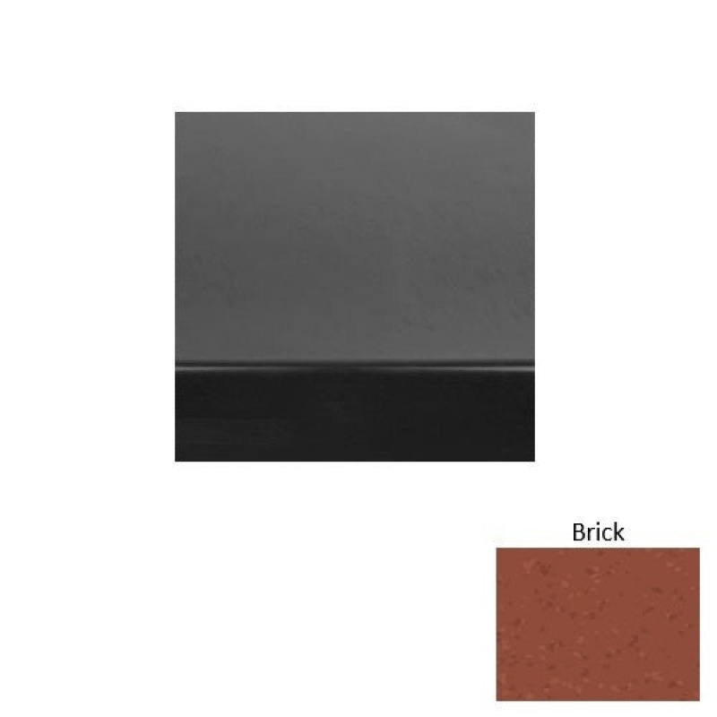 Roppe Brick Heavy Duty Rubber Stair Tread with Kevlar - Smooth