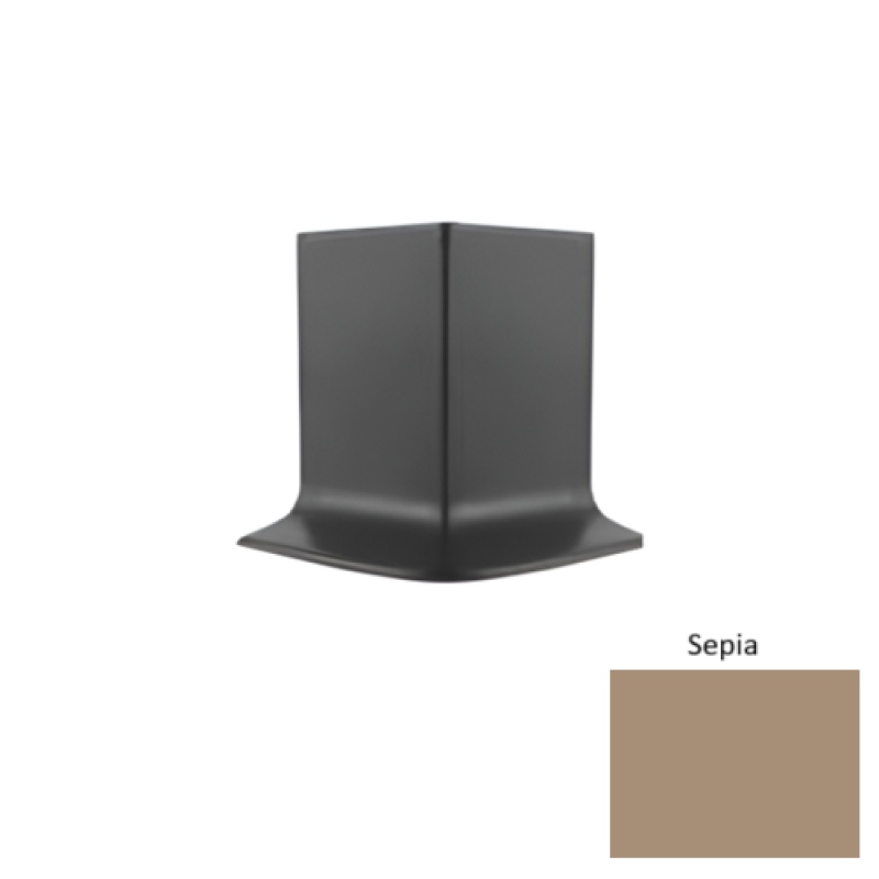 Pinnacle Sepia Rubber Long Toe Outside Corner - 4"