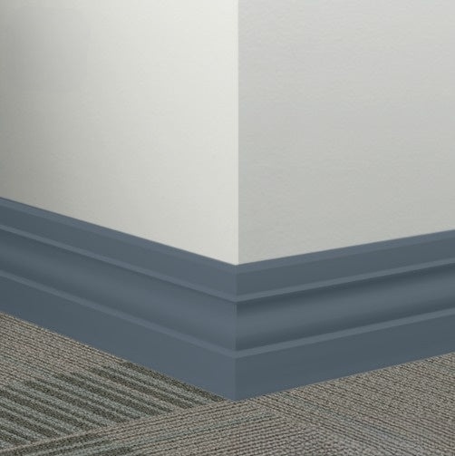 Johnsonite Navy Blue Rubber Millwork Contoured Wall Base