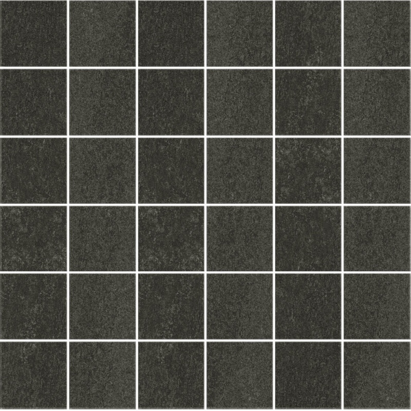 Atelier Black Porcelain Mosaic - 2" X 2" - Honed