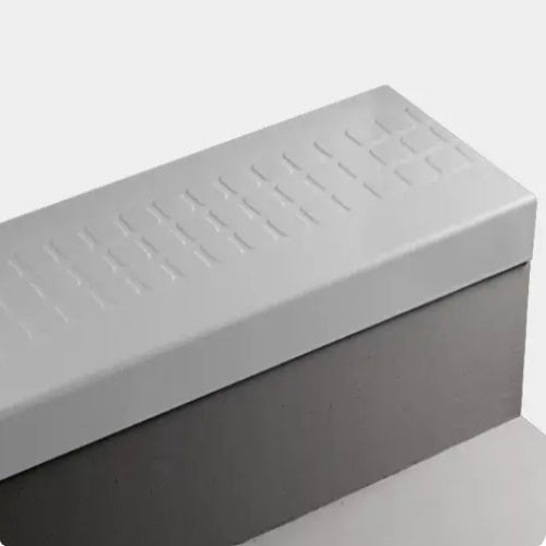 Johnsonite White Raised Square Rubber Moulding Trim