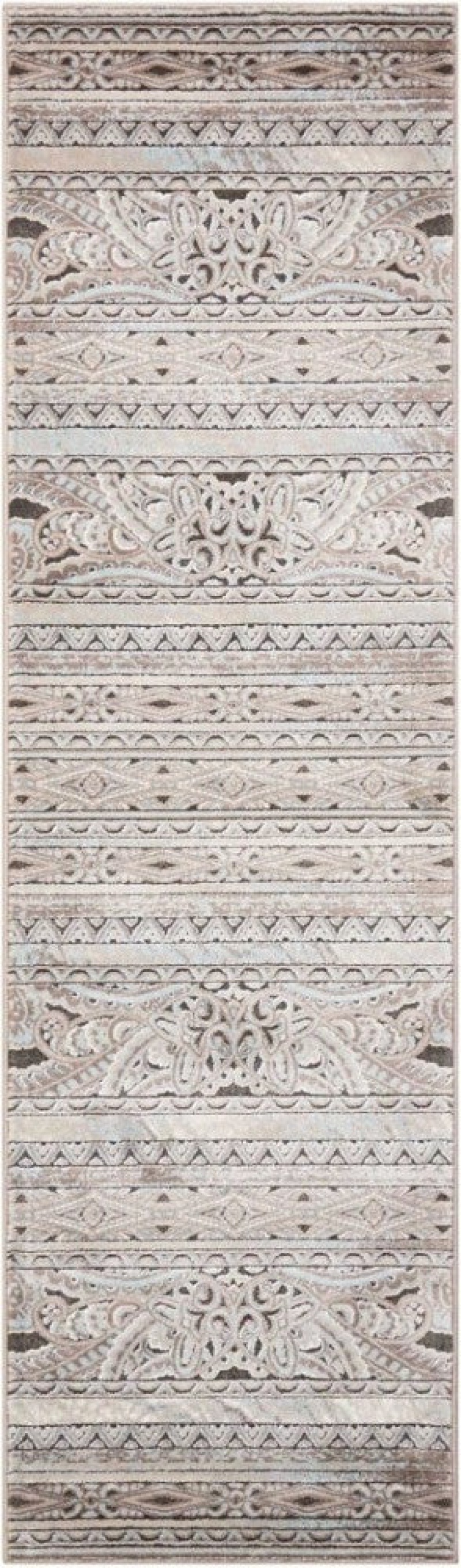 Karma Stone Krm03 Polypropylene & Polyester Transitional Area Rug - 9 Ft X 13 Ft - Stone