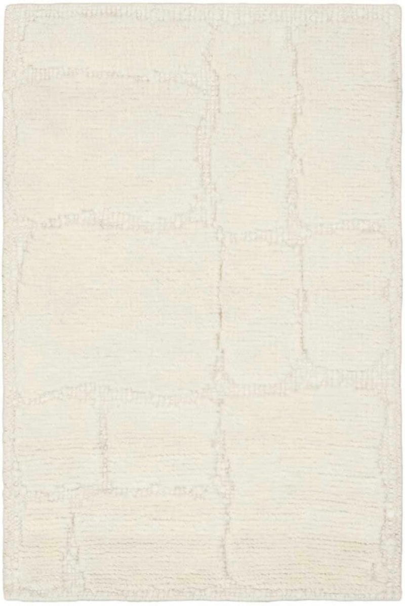 Blanco Ivory Wool Blend Contemporary Area Rug