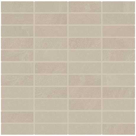 Modern Oasis Morning Haze Porcelain Mosaic - 1" x 3" Stacked - Matte