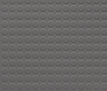 Johnsonite Dark Brown Raised Round Solid Color Rubber Tile - Textured