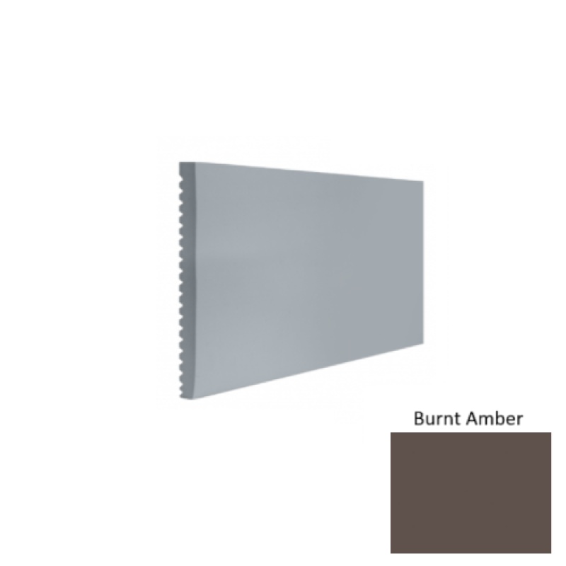 Contours #60 Candid Burnt Amber Rubber Profiled Wall Base - Satin