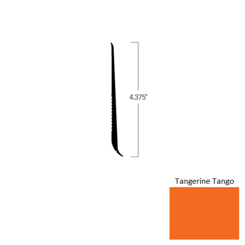 Johnsonite Tangerine Tango Rubber Tightlock Resilient Rubber Base