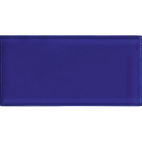 Color Palette Cobalt Blue Glass Tile - Matte