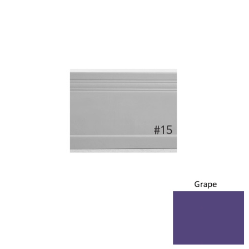 Pinnacle Plus #15 Impluse Grape Rubber Coil Wall Base - 5 1/4" X 60 Ft