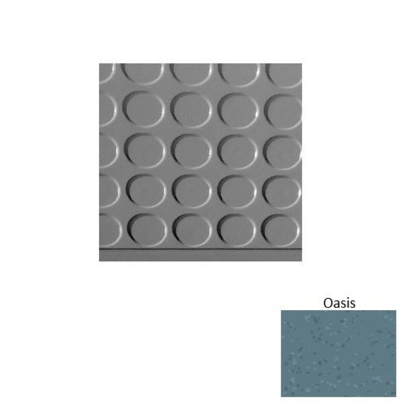 Symmetry 97 Oasis Vantage Raised Circular 15-Inch Rubber Stair Tread with DuPont Kevlar – Textured