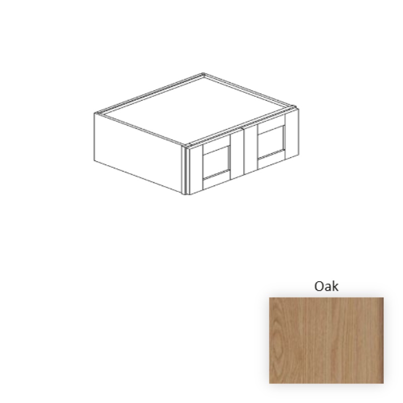 Sterfic Oak Wood Kitchen Wall Cabinet, 36" x 24" x 18" (Assembly Required)