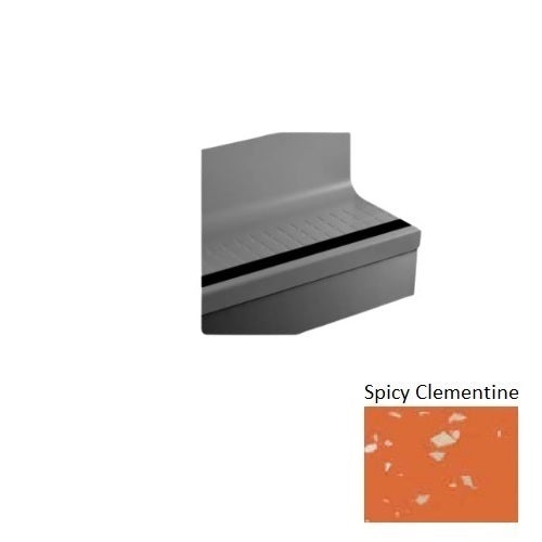 Johnsonite Spicy Clementine Raised Square Rubber Moulding / Trim