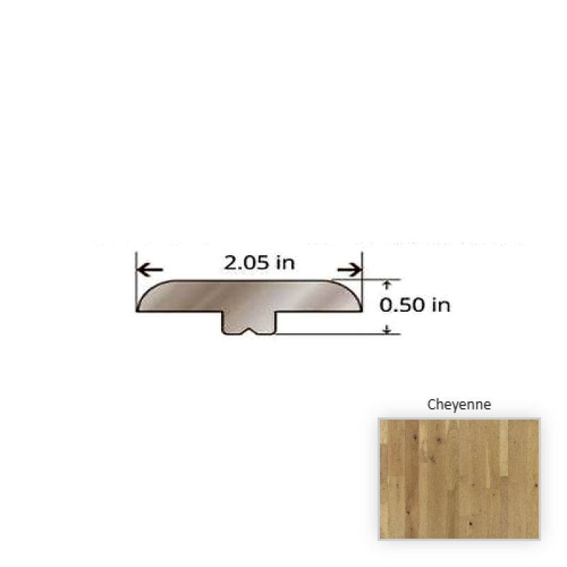 Monterey Oak Cheyenne Hardwood Moulding / Trim - 84.25" T Molding - Truemark Glaze Tek