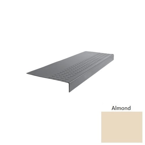 Flextones Almond Type 500 Distinct Designs Rubber - 12" X 72" Stair Tread - Rbt Radial High Profile Design