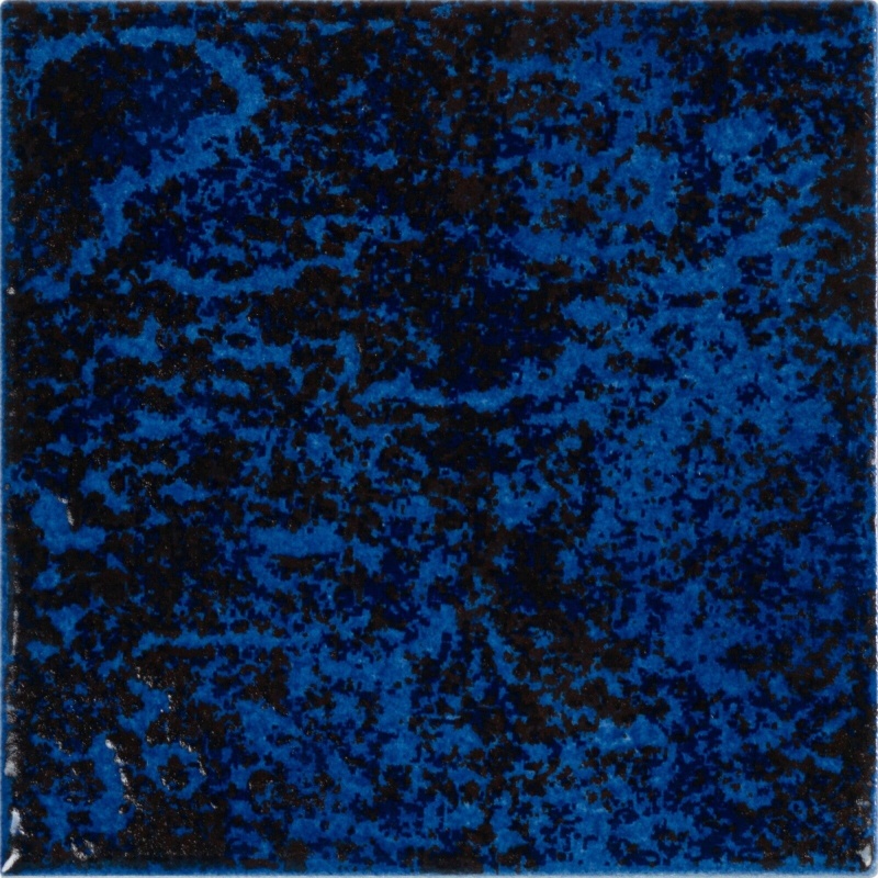 Metalli Blue Porcelain Tile - Glossy - 6" X 6"
