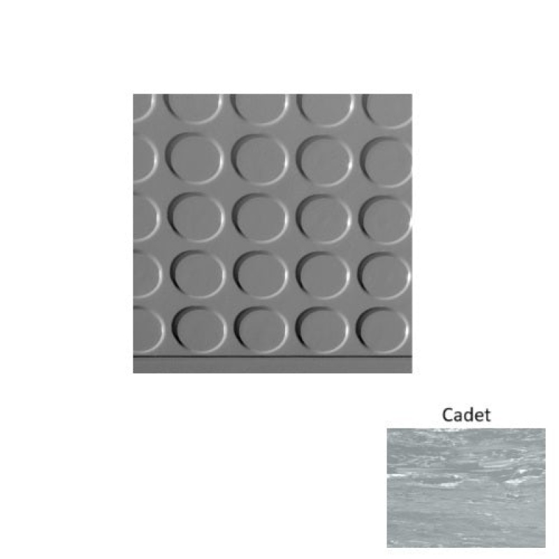 Marbleized 97 Cadet Vantage Raised Circular 15 Inch Depth Rubber (Sq) Stair Tread - Textured