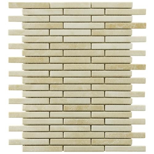 Rustica Perla Bone Porcelain Mosaic - Brick - Glossy