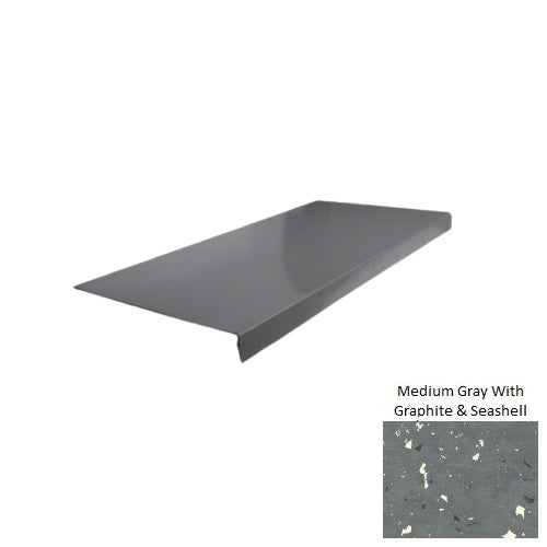 Spextones Medium Gray With Graphite & Seashell Stair Tread