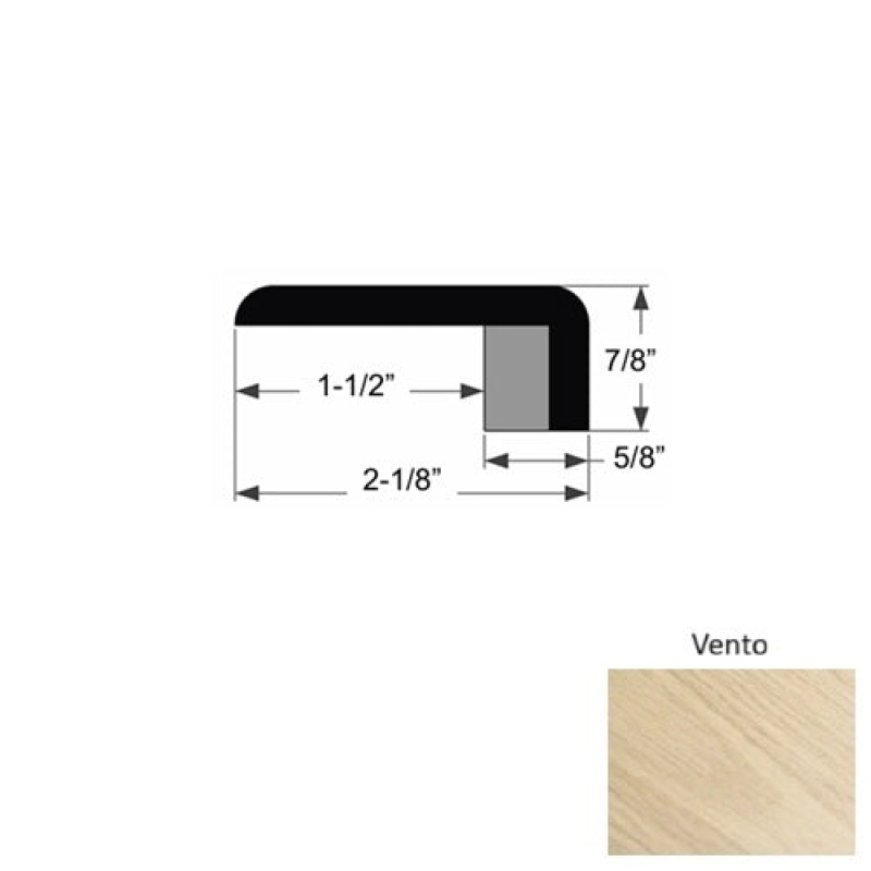 Premio Vento Hardwood Moulding / Trim - 2 1/8" X 86" End Cap - Urethane