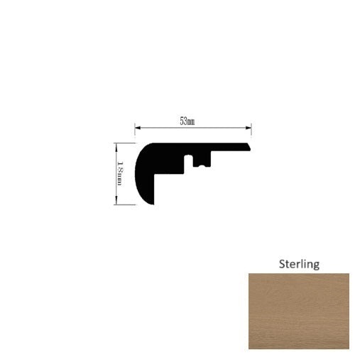 Genesis Authentics Sterling 94" Overlap Stair Nose