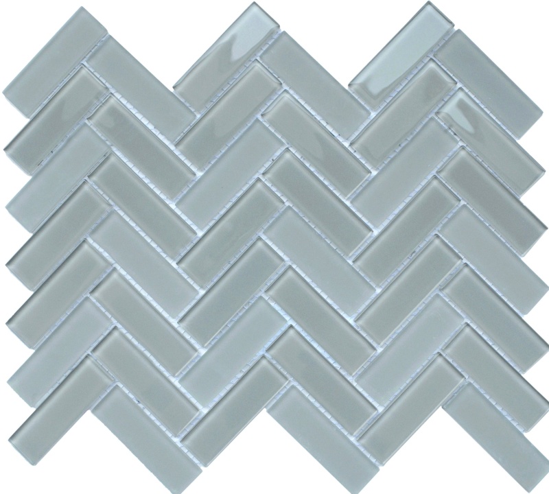 Charisma Grace Glass Mosaic - Herringbone - Glossy & Frosted