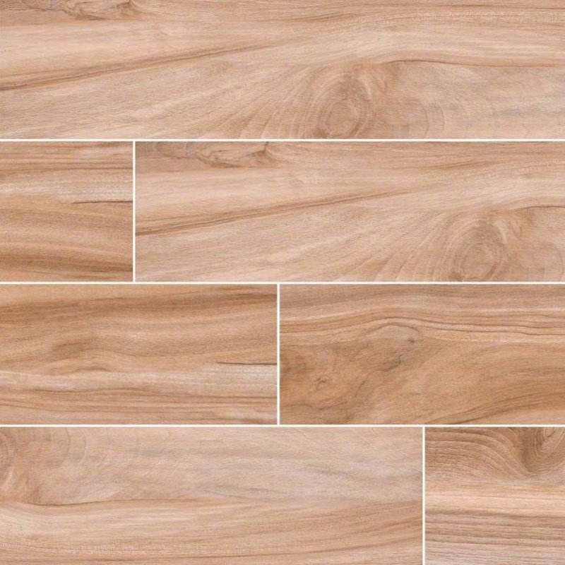 Aspenwood Amber Porcelain Tile - Matte - 9" X 48"