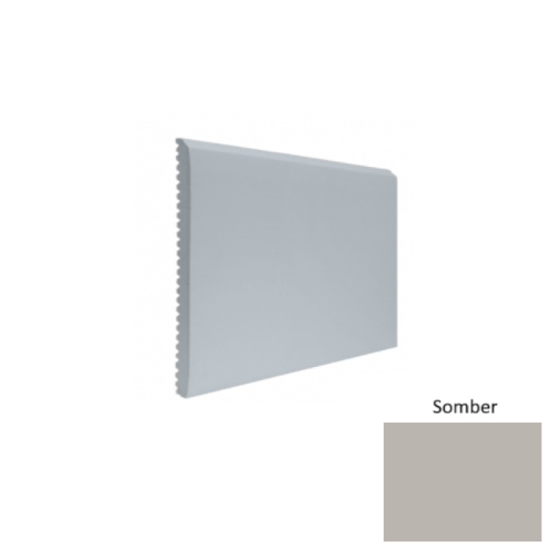 Contours #65 Vertical Somber Rubber Profiled Wall Base - Satin