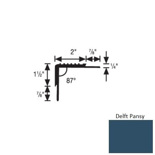 Flextones Delft Pansy Vinyl Stair Nosing