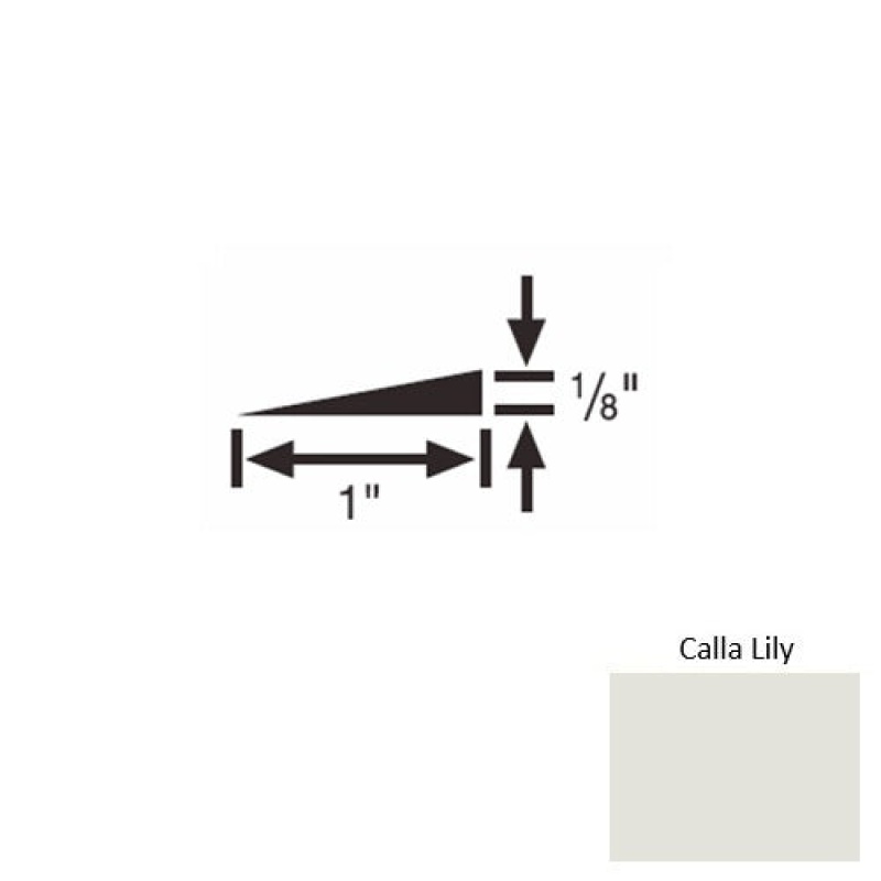 Solid 22 Calla Lily Rubber Reducer Strip