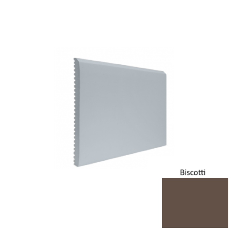 Contours #65 Vertical Biscotti Rubber Profiled Wall Base - Satin