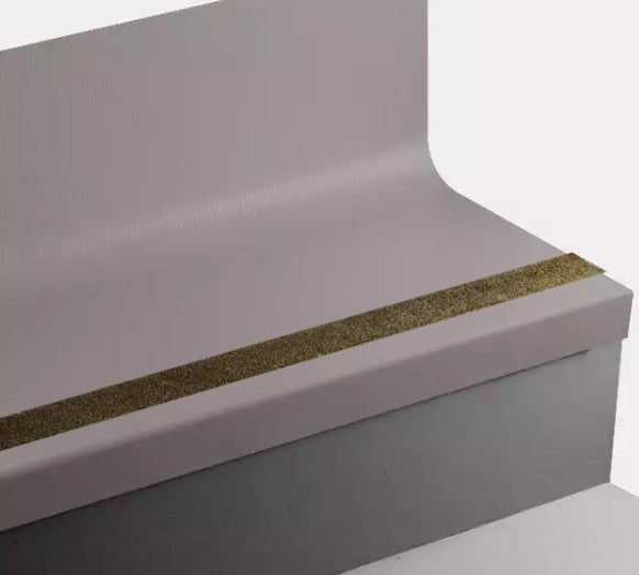 Johnsonite Cinnamon Hammered Rubber Stair Tread