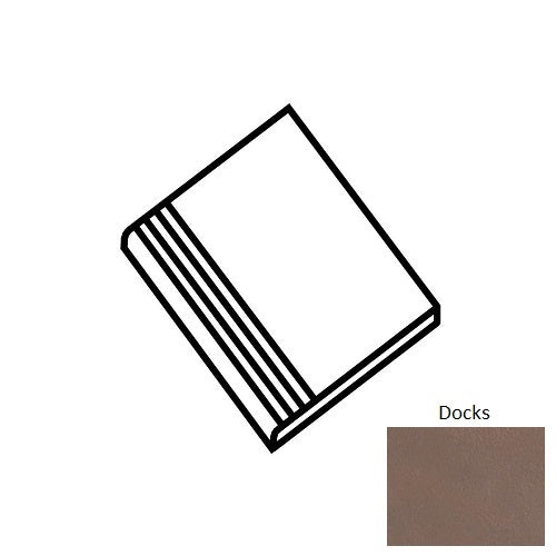 Ec1 Docks Porcelain Floor Trim - 12" X 24" Stair Tread