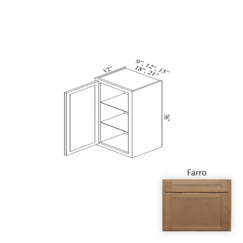 Farro Wood Kitchen Wall Cabinet