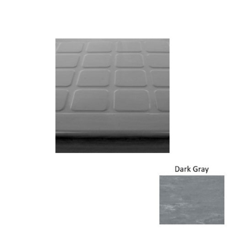 Marbleized 94 Dark Gray Raised Square Rubber (Sq) Stair Tread - Textured