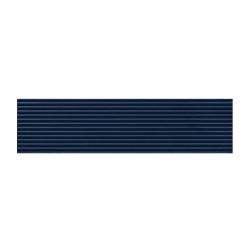 Color Story Pinstripes Navy Fluted Ceramic Tile