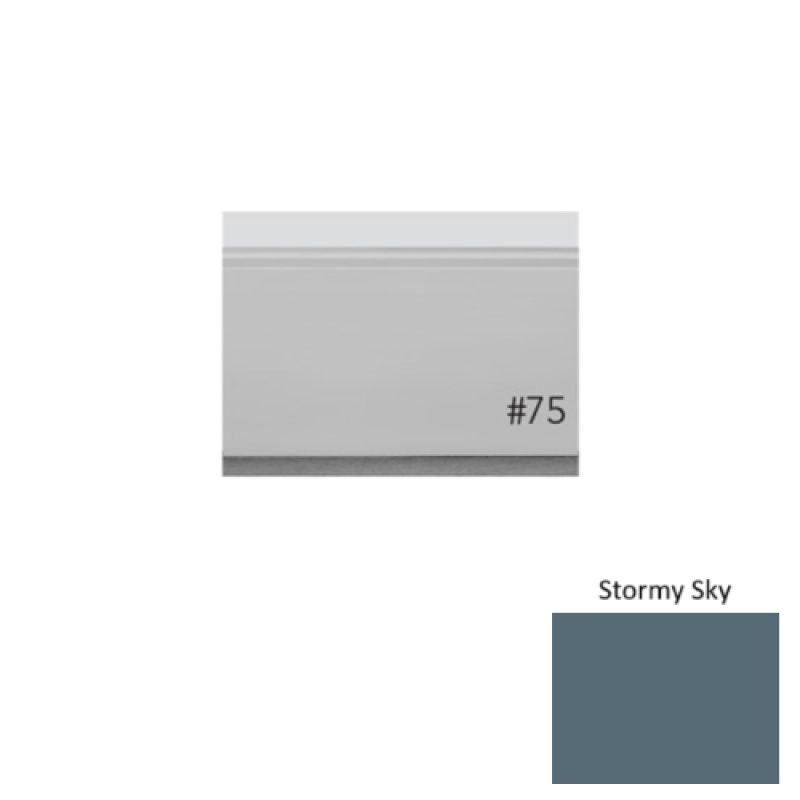 Pinnacle Plus #75 Level Stormy Sky Rubber Wall Base - 3" X 8 Ft