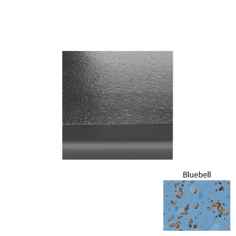 Renew 95 Bluebell With Riser Rubber (Sq) Stair Tread - Hammered