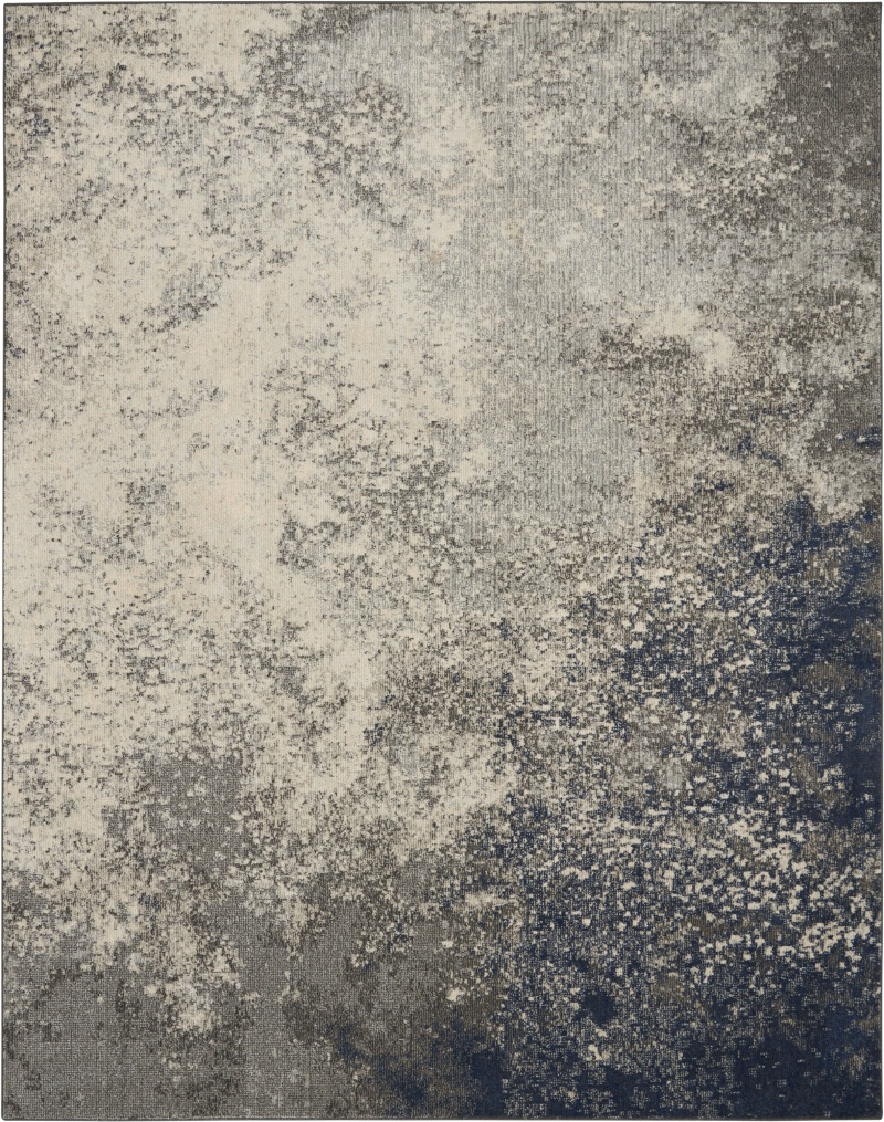 Passion Psn10 Charcoal Ivory Polypropylene Modern Area Rug