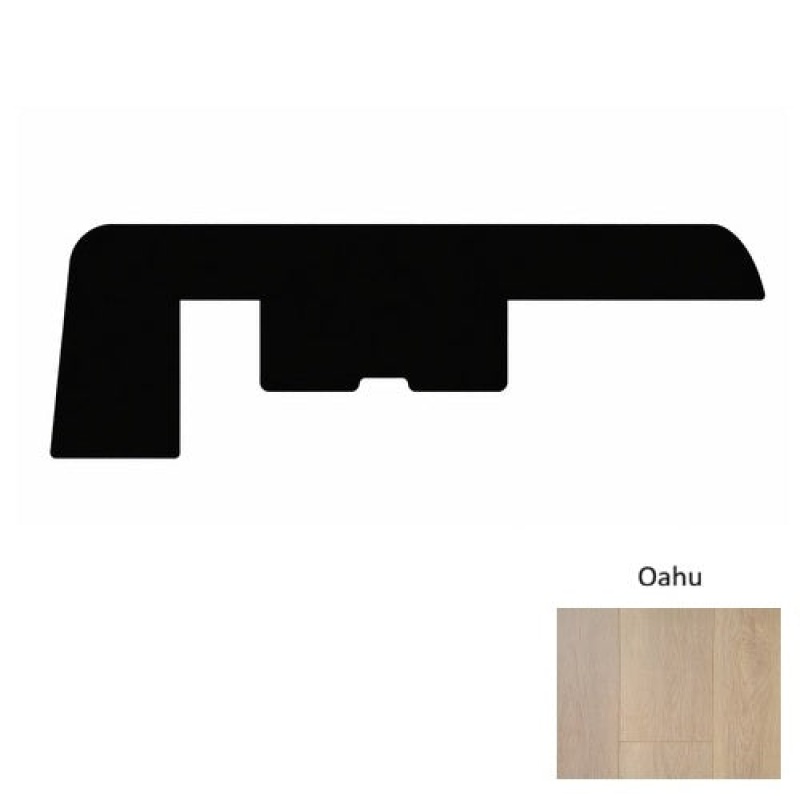 Paradise Oahu Laminate Wood Moulding / Trim - 94" End Cap - Wire Brushed